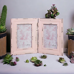 Delilah Double Photo Frame Pink - 4x6in (10x15cm) - Boho Photo