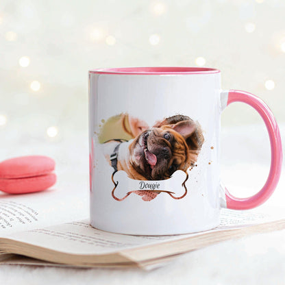 Dog & Bone - Personalised Photo Mug - Boho Photo