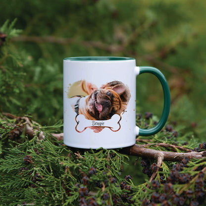 Dog & Bone - Personalised Photo Mug - Boho Photo