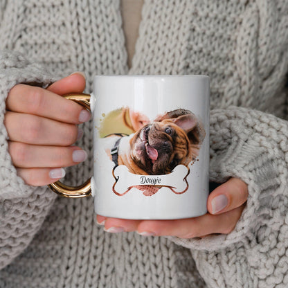 Dog & Bone - Personalised Photo Mug - Boho Photo