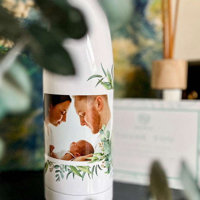 Floral Personalised Photo Gift - Water Bottle - Boho Photo