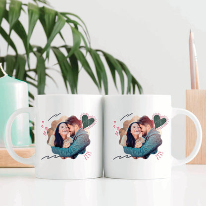 Hearts - Personalised Photo Mug - Boho Photo