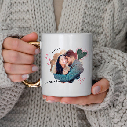 Hearts - Personalised Photo Mug - Boho Photo