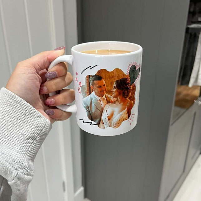 Hearts - Personalised Photo Mug - Boho Photo