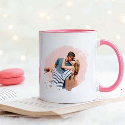 Love Hearts - Personalised Photo Mug - Boho Photo