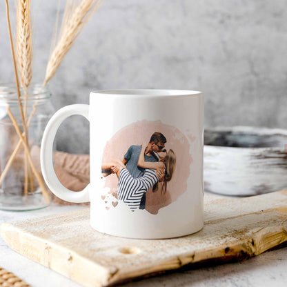 Love Hearts - Personalised Photo Mug - Boho Photo