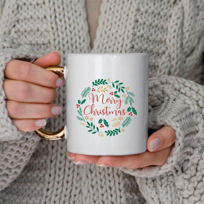 Merry Christmas - Personalised Photo Mug - Boho Photo