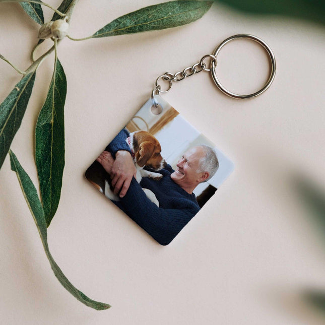 Square Photo Keyring - Double sided - Boho Photo