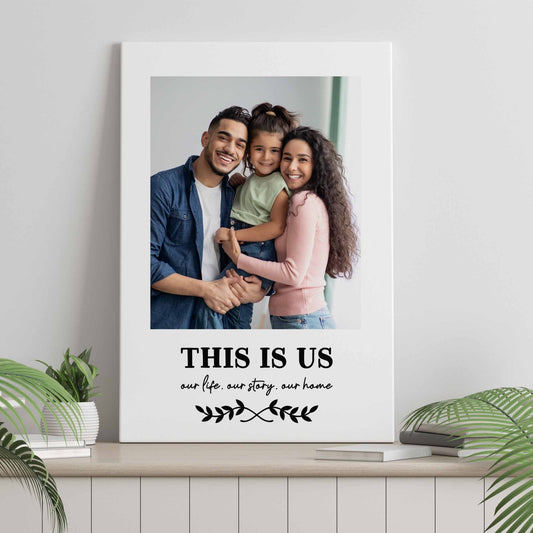 This is Us - Family Photo CanvasBoho Photo